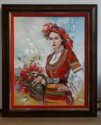 Картина Една българка - автор Миглена Кирилова - код 10361