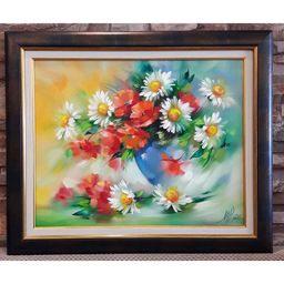 Маслена живопис - Полски цветя - код 10339