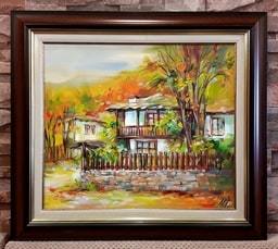 Картина Есен на село - автор Миглена Кирилова - код 10320