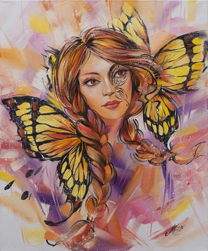 Картина Жълти пеперуди - автор Миглена Кирилова 10135
