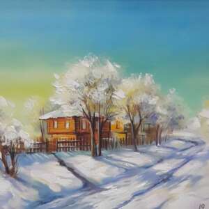 Картина Зимно утро - код 10306