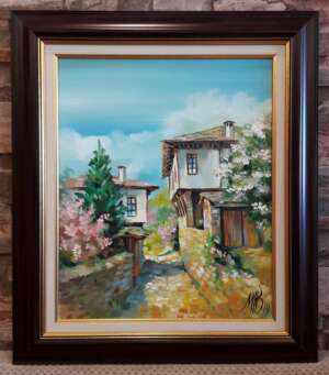 Картина Уличка на село - живопис масло 105