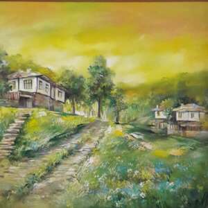 Картина На село - код 10604