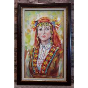 Картина живопис Българка - код 10561