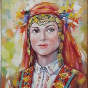 Картина живопис Българка - код 10561