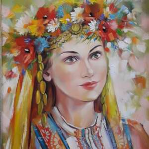 Картина живопис Българка - код 10560